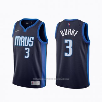 Maillot Dallas Mavericks Trey Burke #3 Earned 2020-21 Bleu