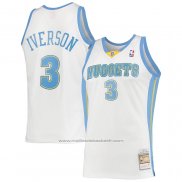 Maillot Denver Nuggets Allen Iverson #3 Mitchell & Ness 2006-07 Blanc