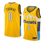 Maillot Denver Nuggets Isaiah Thomas #0 Statement 2018 Jaune