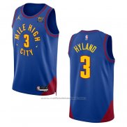 Maillot Denver Nuggets Nahshon Hyland #3 Statement 2022-23 Bleu