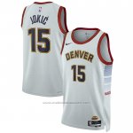 Maillot Denver Nuggets Nikola Jokic #15 Ville 2022-23 Blanc