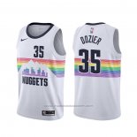 Maillot Denver Nuggets P.j. Dozier #35 Association Blanc