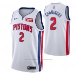 Maillot Detroit Pistons Cade Cunningham #2 Association Blanc