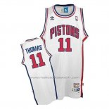 Maillot Detroit Pistons Isiah Thomas #11 Retro Blanc
