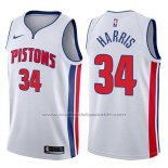 Maillot Detroit Pistons Tobias Harris #34 Association 2017-18 Blanc