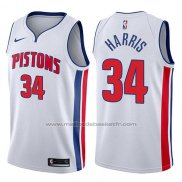 Maillot Detroit Pistons Tobias Harris #34 Association 2017-18 Blanc