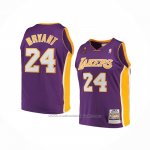 Maillot Enfant Los Angeles Lakers Kobe Bryant #24 Mitchell & Ness 2008-09 Volet