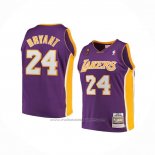 Maillot Enfant Los Angeles Lakers Kobe Bryant #24 Mitchell & Ness 2008-09 Volet