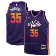Maillot Enfant Phoenix Suns Kevin Durant #35 Ville 2023-24 Volet