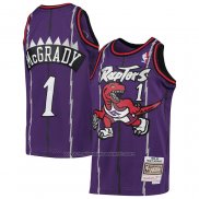 Maillot Enfant Toronto Raptors Tracy McGrady #1 Mitchell & Ness 1998-99 Volet