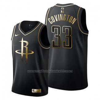 Maillot Golden Edition Houston Rockets Robert Covington #33 2019-20 Noir