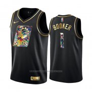 Maillot Golden Edition Phoenix Suns Devin Booker #1 2021-22 Noir