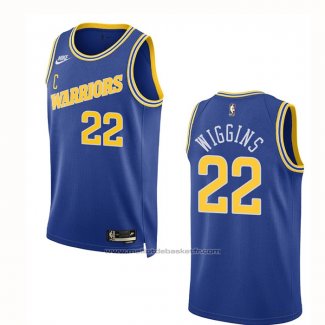 Maillot Golden State Warriors Andrew Wiggins #22 Classic 2022-23 Bleu