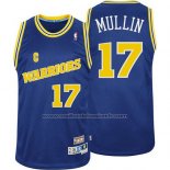 Maillot Golden State Warriors Chris Mullin #17 Retro Bleu