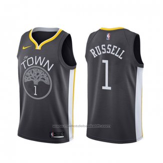 Maillot Golden State Warriors D'angelo Russell #1 Ville Noir