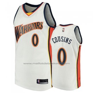 Maillot Golden State Warriors Demarcus Cousins #0 2009-10 Hardwood Classics Blanc