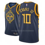 Maillot Golden State Warriors Jacob Evans III #10 Ville 2018-19 Bleu