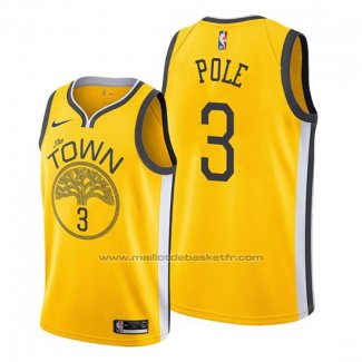 Maillot Golden State Warriors Jordan Poole #3 Earned Jaune