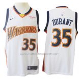 Maillot Golden State Warriors Kevin Durant #35 Mitchell & Ness 2009-10 Blanc