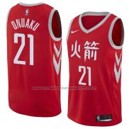 Maillot Houston Rockets Chinanu Onuaku #21 Ville 2018 Rouge