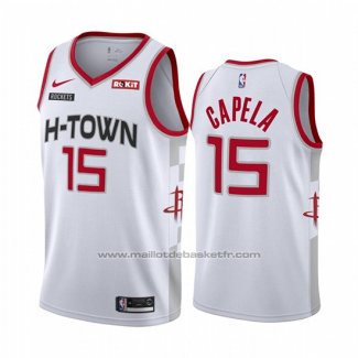 Maillot Houston Rockets Clint Capela #15 Ville Edition Blanc