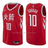 Maillot Houston Rockets Eric Gordon #10 Ville 2017-18 Rouge