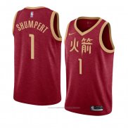 Maillot Houston Rockets Iman Shumpert #1 Ville 2018-19 Rouge