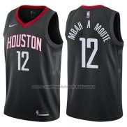 Maillot Houston Rockets Luc Mbah A Moute #12 Statement 2017-18 Noir