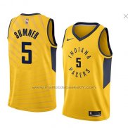 Maillot Indiana Pacers Edmond Sumner #5 Statement 2018 Jaune