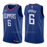 Maillot Los Angeles Clippers Deandre Jordan #6 Icon 2017-18 Bleu