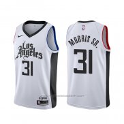 Maillot Los Angeles Clippers Marcus Morris Sr. #31 Ville Blanc
