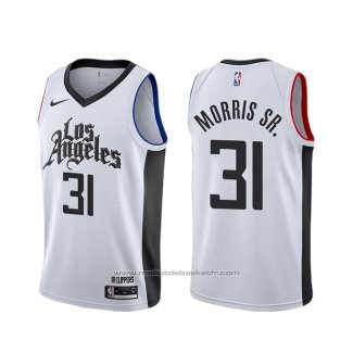 Maillot Los Angeles Clippers Marcus Morris Sr. #31 Ville Blanc