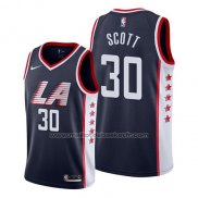 Maillot Los Angeles Clippers Mike Scott #30 Ville 2019 Bleu