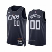 Maillot Los Angeles Clippers Personnalise Ville 2023-24 Bleu
