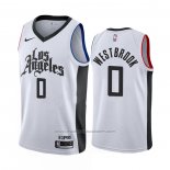 Maillot Los Angeles Clippers Russell Westbrook #0 Ville Blanc