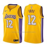 Maillot Los Angeles Lakers Channing Frye #12 Icon 2017-18 Or