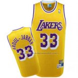 Maillot Los Angeles Lakers Kareem Abdul-Jabbar #33 Retro Jaune