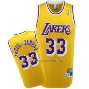 Maillot Los Angeles Lakers Kareem Abdul-Jabbar #33 Retro Jaune