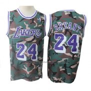 Maillot Los Angeles Lakers Kobe Bryant #24 Camouflage Vert