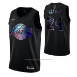 Maillot Los Angeles Lakers Kobe Bryant #24 Iridescent Logo Noir