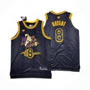 Maillot Los Angeles Lakers Kobe Bryant #8 Black Mamba Snakeskin Noir