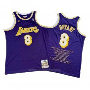 Maillot Los Angeles Lakers Kobe Bryant #8 Volet
