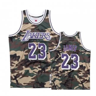 Maillot Los Angeles Lakers LeBron James #23 Camouflage