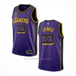 Maillot Los Angeles Lakers LeBron James #23 Statement 2022-23 Volet