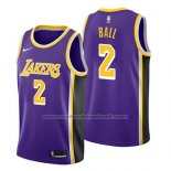 Maillot Los Angeles Lakers Lonzo Ball #2 Statement 2018 Volet