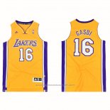Maillot Los Angeles Lakers Pau Gasol #16 Icon Jaune