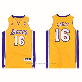 Maillot Los Angeles Lakers Pau Gasol #16 Icon Jaune