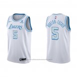 Maillot Los Angeles Lakers Talen Horton-Tucker #5 Ville 2021-22 Blanc