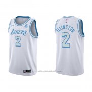 Maillot Los Angeles Lakers Wayne Ellington #2 Ville 2021-22 Blanc