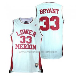 Maillot Lower Merion Kobe Bryant #33 Blanc